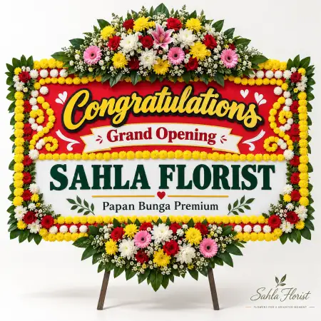 Papan Bunga Ucapan Selamat Seluma